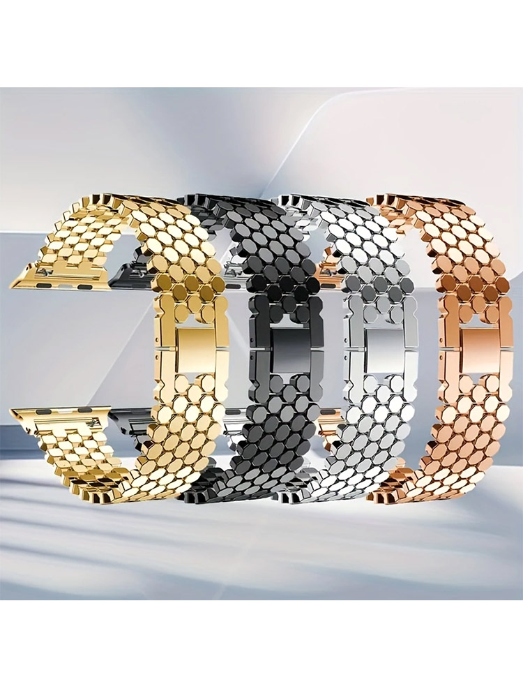 Luxury Watch Apple - Correa de acero inoxidable para Apple