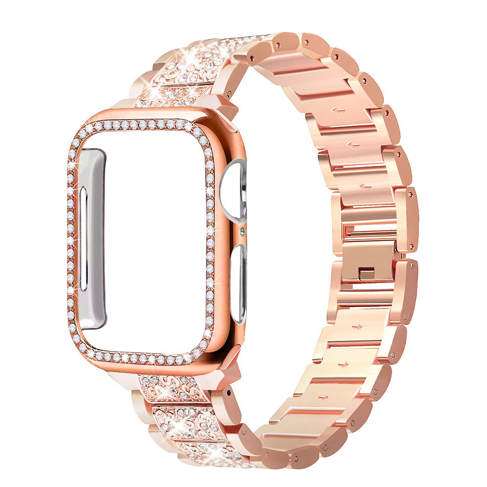 Luxury Watch Apple - Funda + correa brillante para Apple