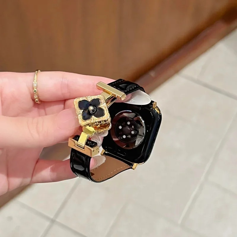 Luxury Watch Apple - Correa de cuero de lujo avanzada,