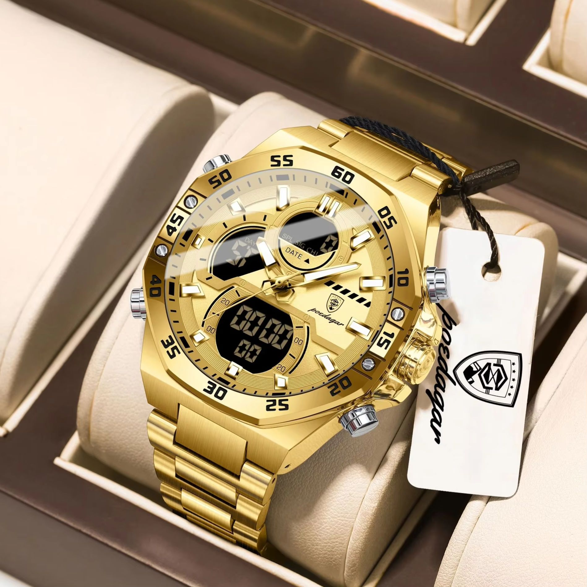 Minute Repeater Watch - Reloj de Pulsera Deportivo de Cuarzo