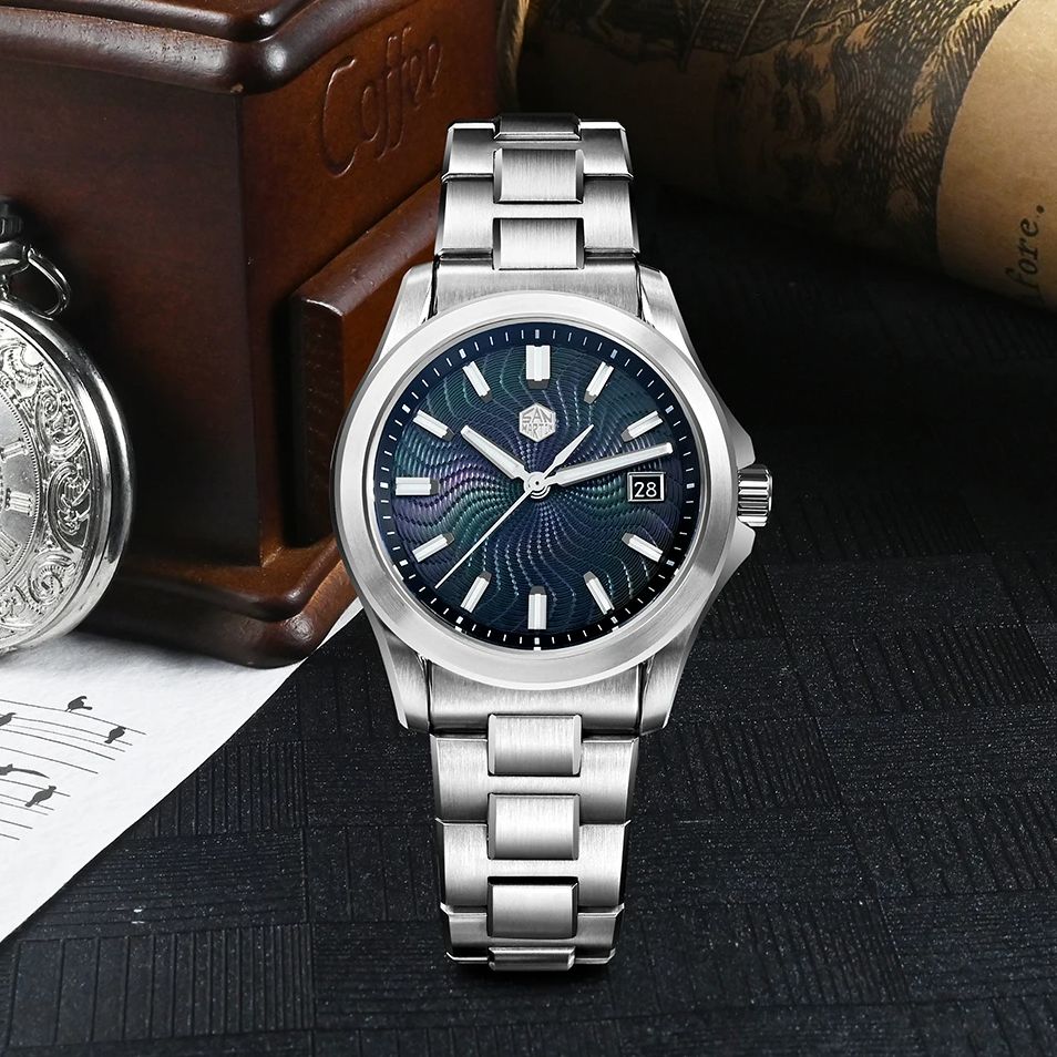 Guilloché Dial Watch - Reloj Automático San Martin para hombre