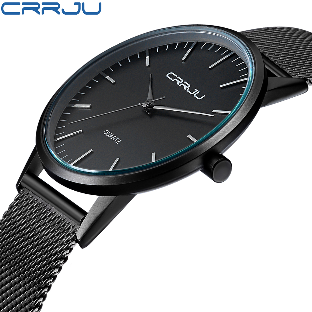 Luxury Watch Mockup - CRRJU-relojes deportivos de acero inoxidable para