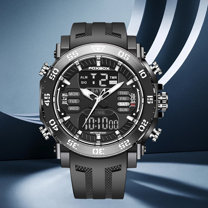 Minute Repeater Watch - Relojes digitales de doble pantalla FOXBOX