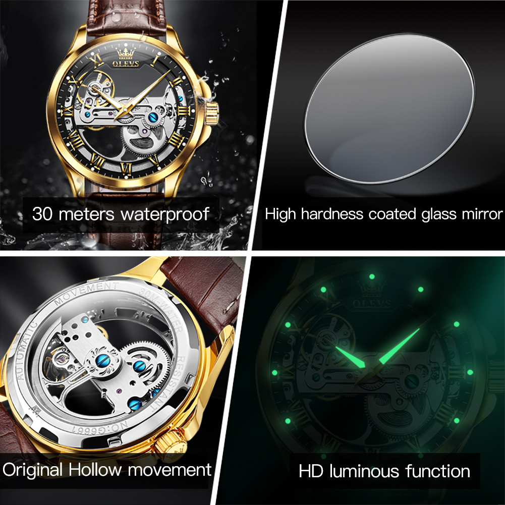 OLEVS-relojes de pareja origin - Luxury Watch Mockup reseña y precio