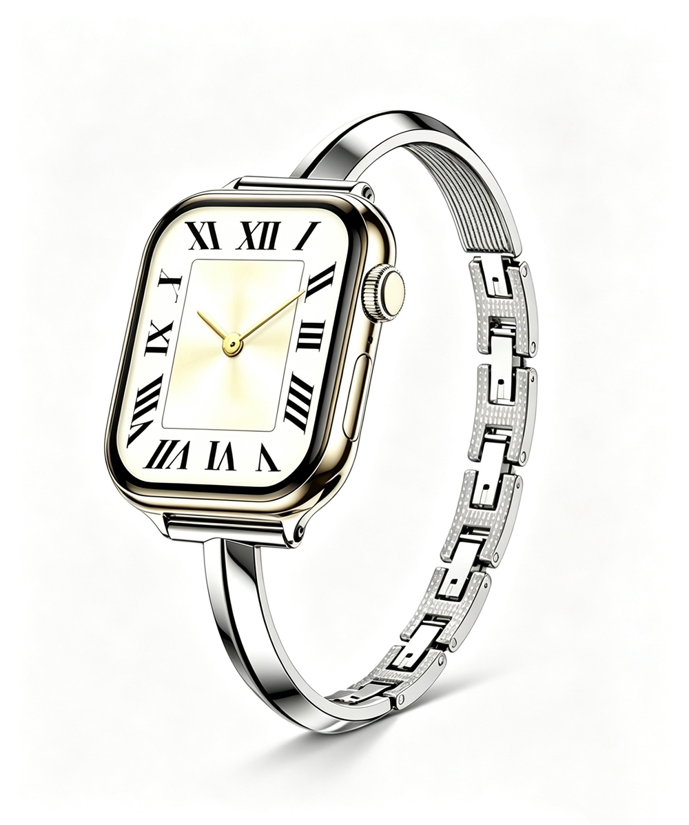 Correa de pulsera de acero ino - Luxury Watch Apple reseña y precio