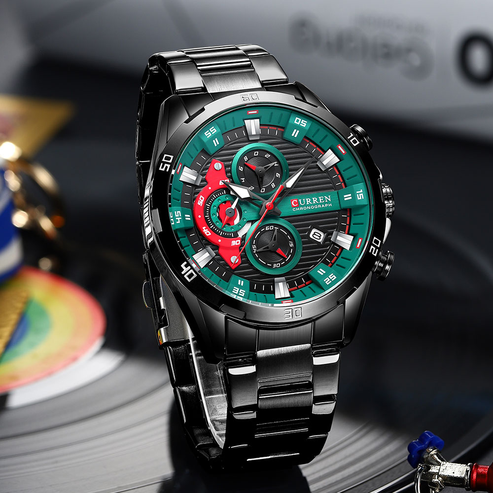CURREN-Reloj de pulsera para h - Luxury Watch Mockup reseña y precio