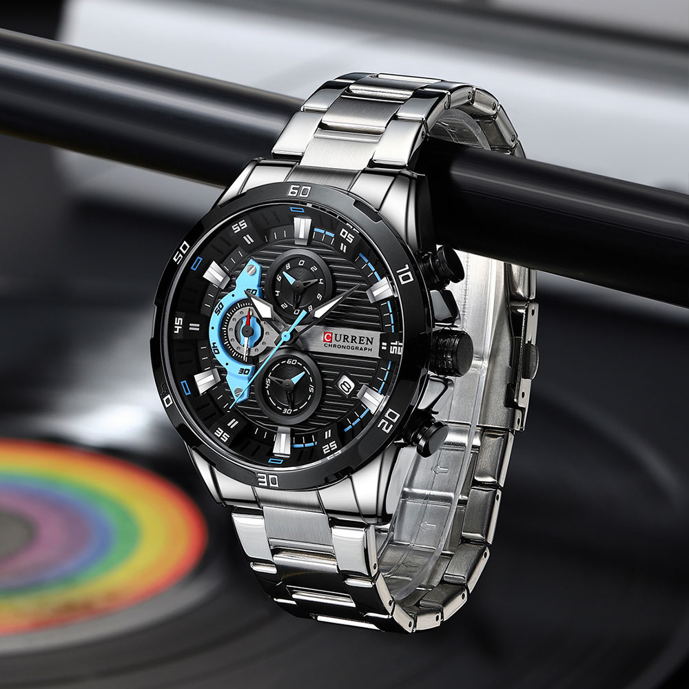 CURREN-Reloj de pulsera para h - Luxury Watch Mockup reseña y precio