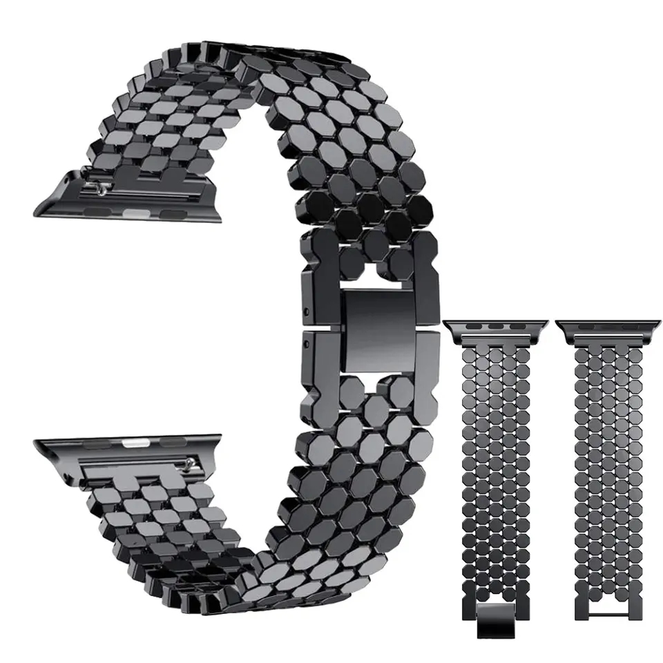 Correa de acero inoxidable par - Luxury Watch Apple reseña y precio