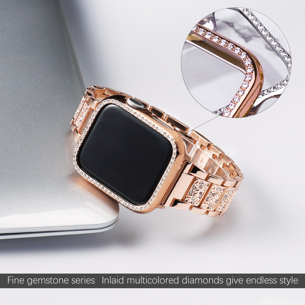 Funda + correa brillante para  - Luxury Watch Apple reseña y precio