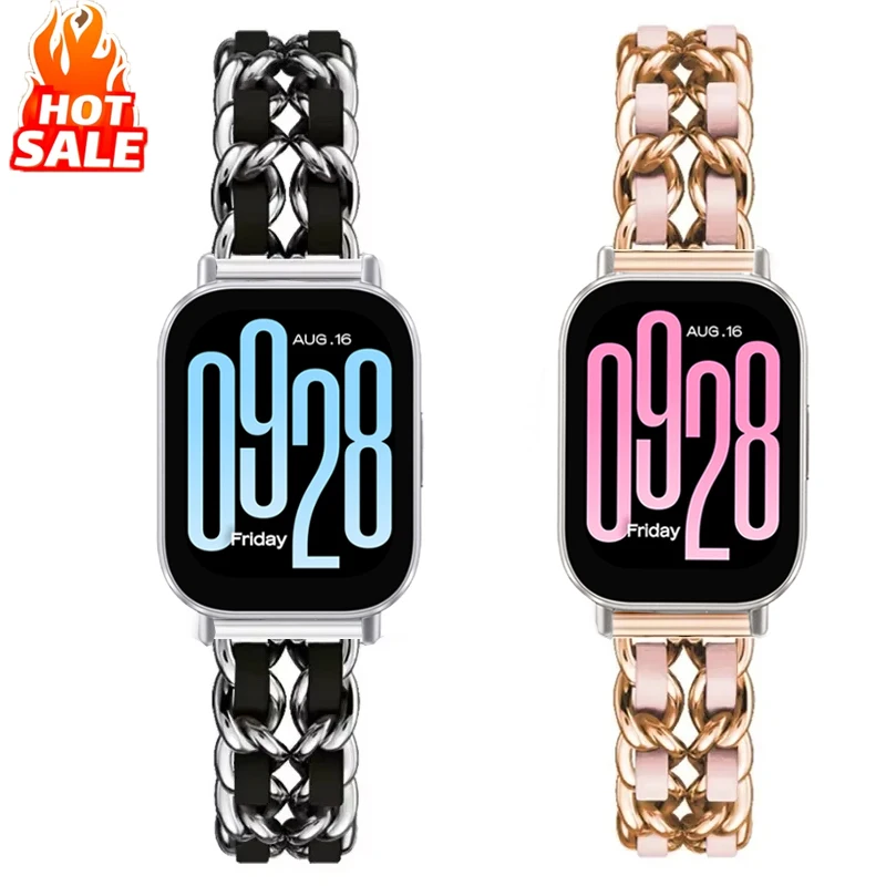 Correa de cuero de lujo + Meta - Luxury Watch Galaxy reseña y precio