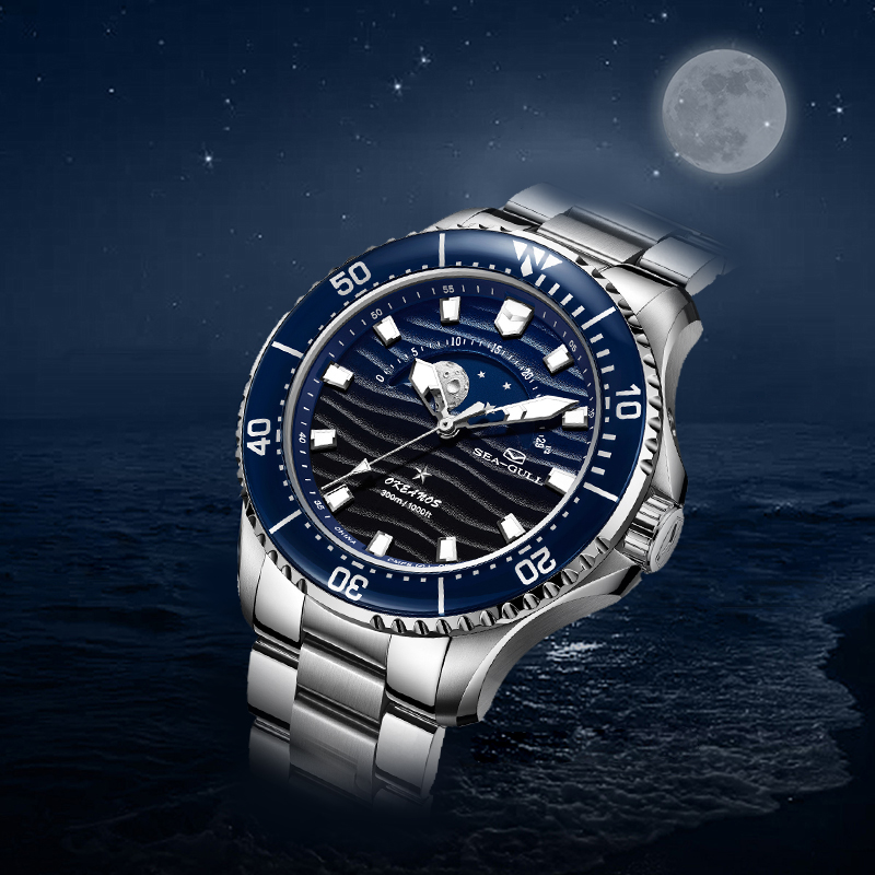 Reloj de buceo Seagull Ocean S - Guilloché Dial Watch reseña y precio