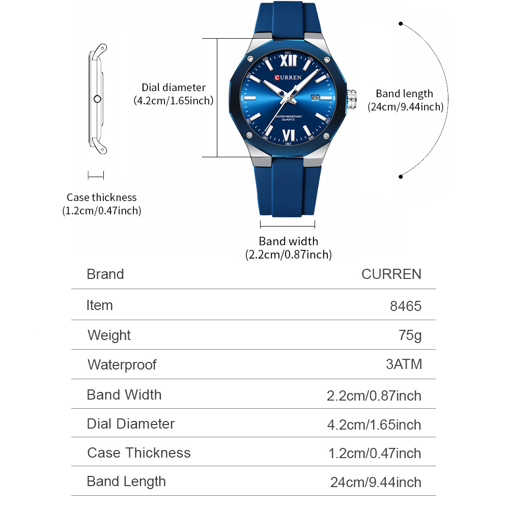 Relojes CURREN simples de lujo - Luxury Watch Apple reseña y precio