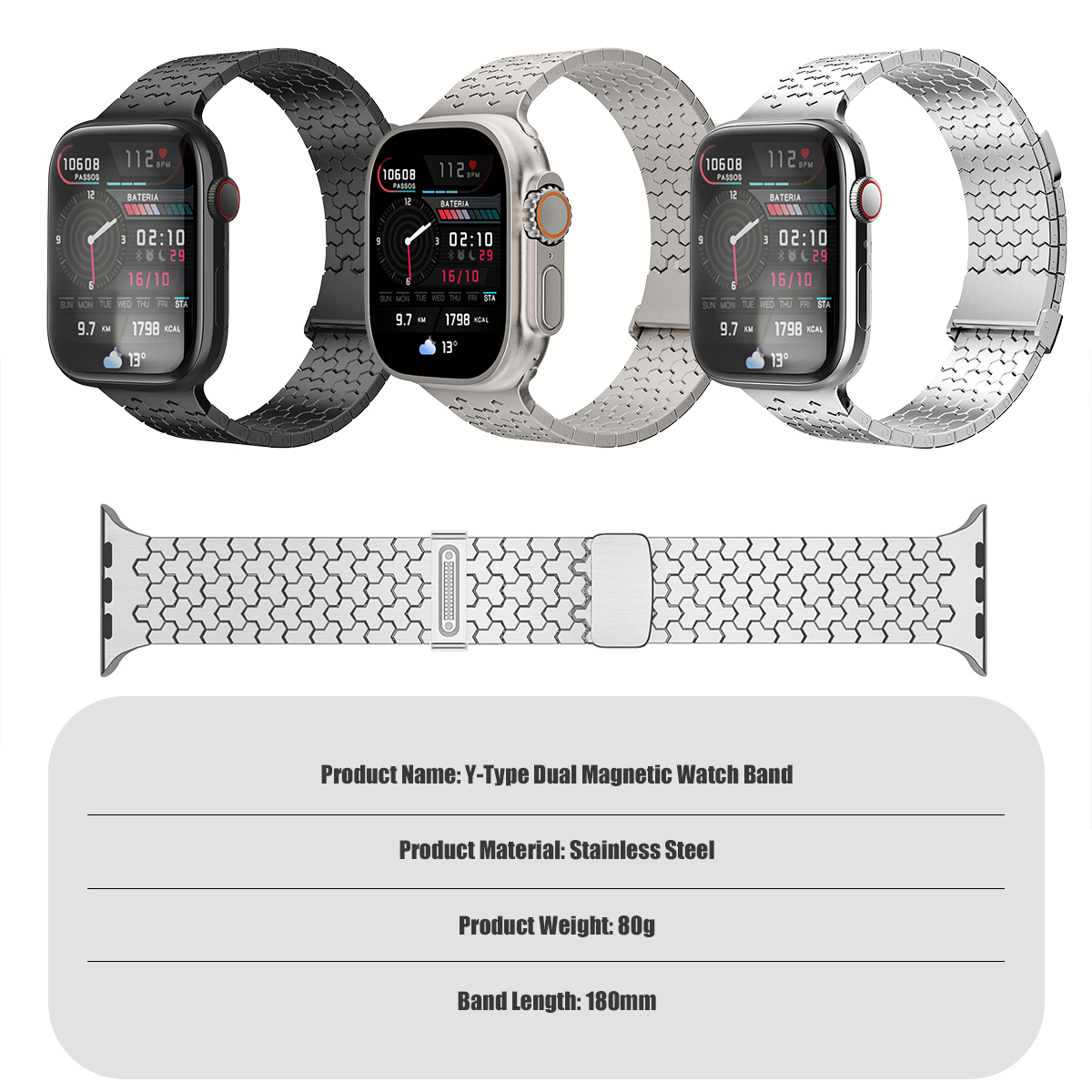 Correa de Metal de Lujo para A - Luxury Watch Apple reseña y precio