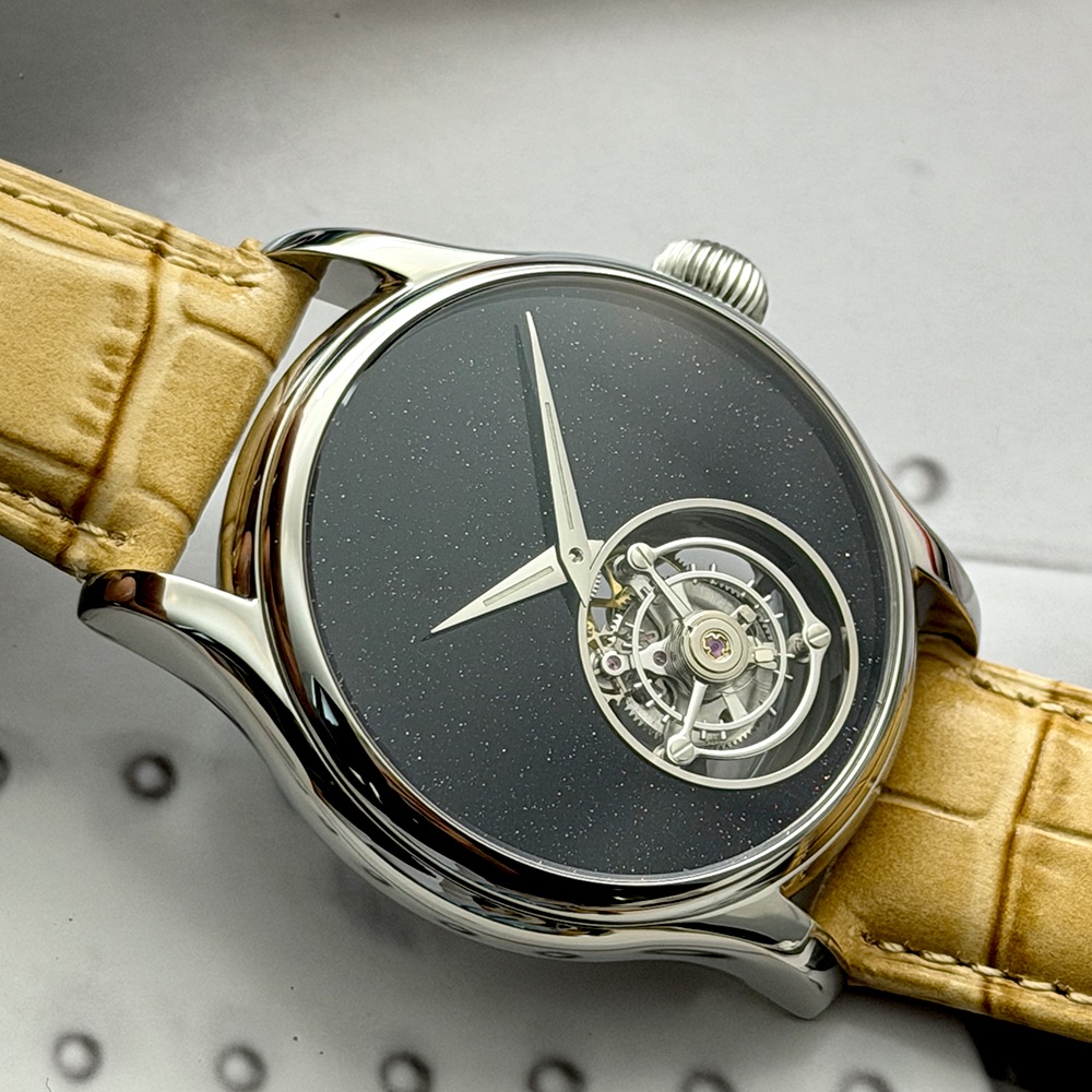 Reloj Merkur 100% Tourbillon p - Guilloché Dial Watch reseña y precio
