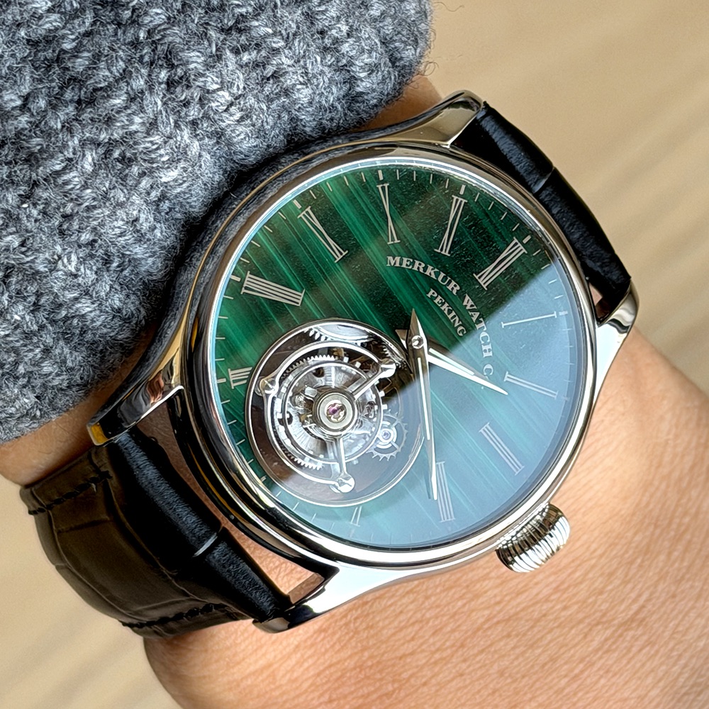 Reloj Merkur 100% Tourbillon p - Guilloché Dial Watch reseña y precio