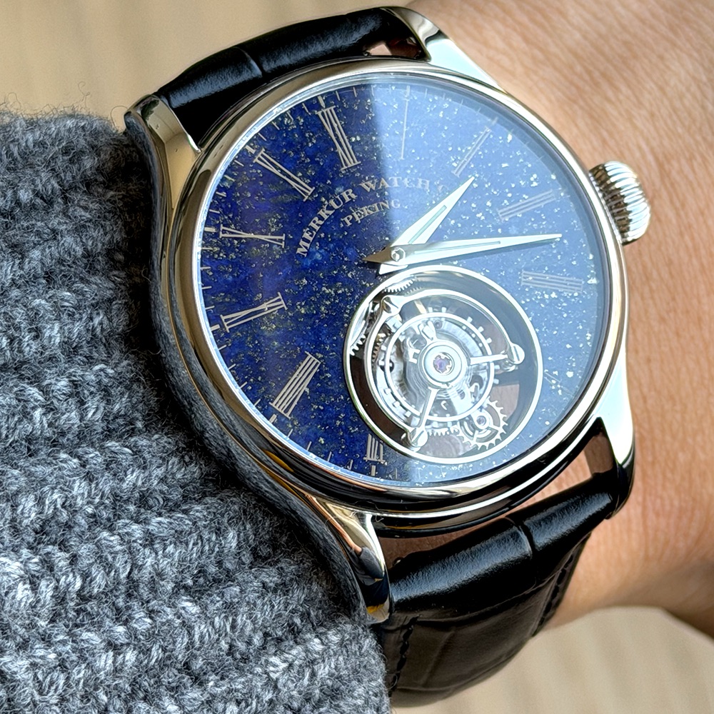 Reloj Merkur 100% Tourbillon p - Guilloché Dial Watch reseña y precio