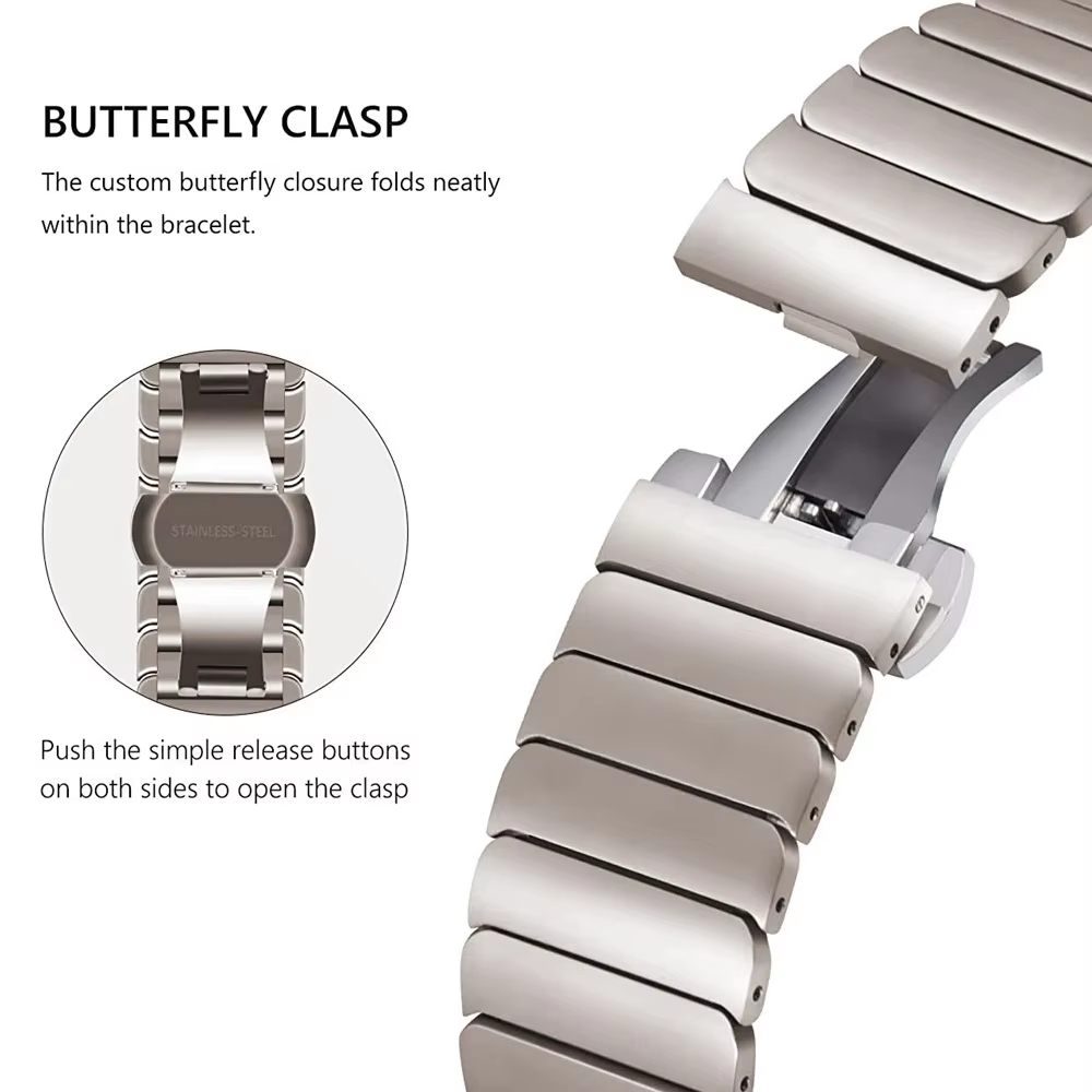 Correa de Acero Inoxidable de  - Luxury Watch Galaxy reseña y precio