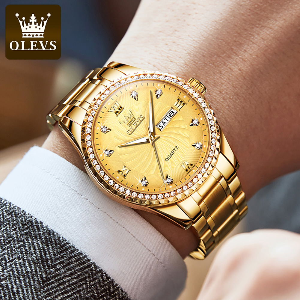 Reloj de Cuarzo de Lujo OLEVS  - Luxury Watch Mockup reseña y precio