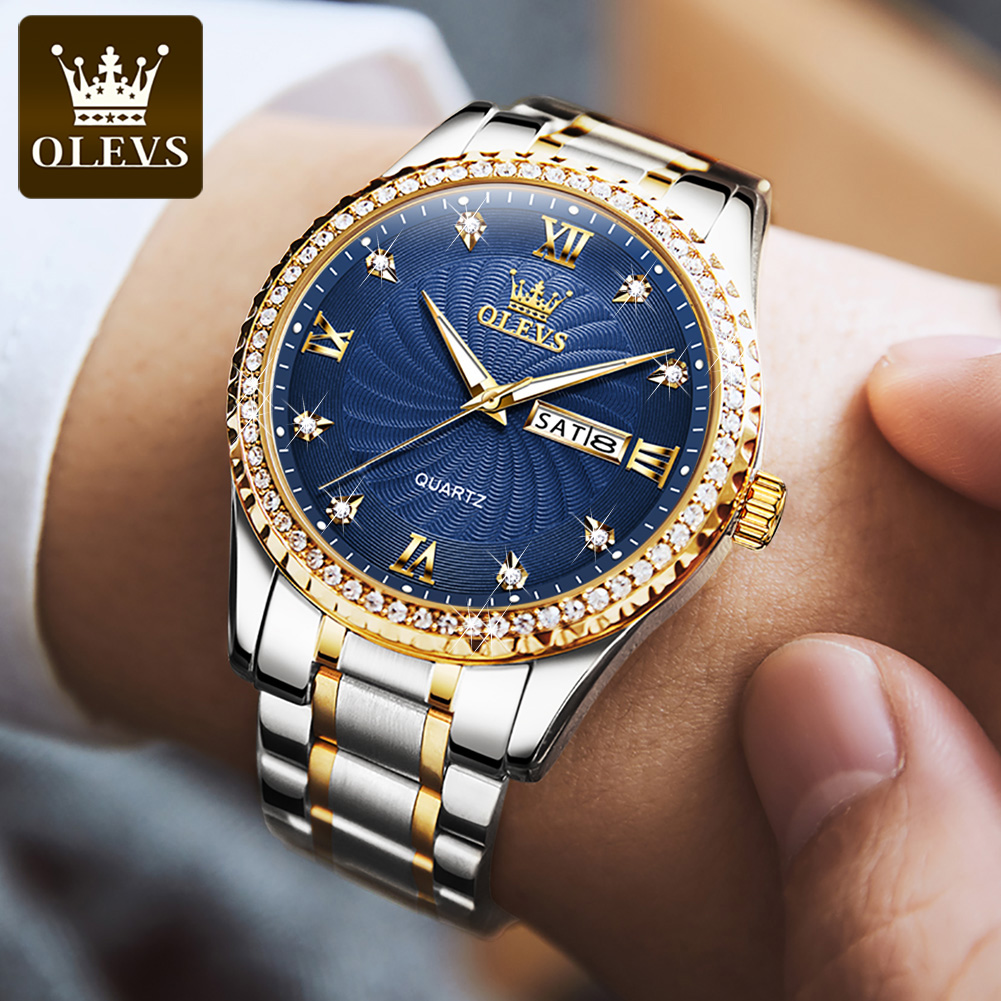 Reloj de Cuarzo de Lujo OLEVS  - Luxury Watch Mockup reseña y precio