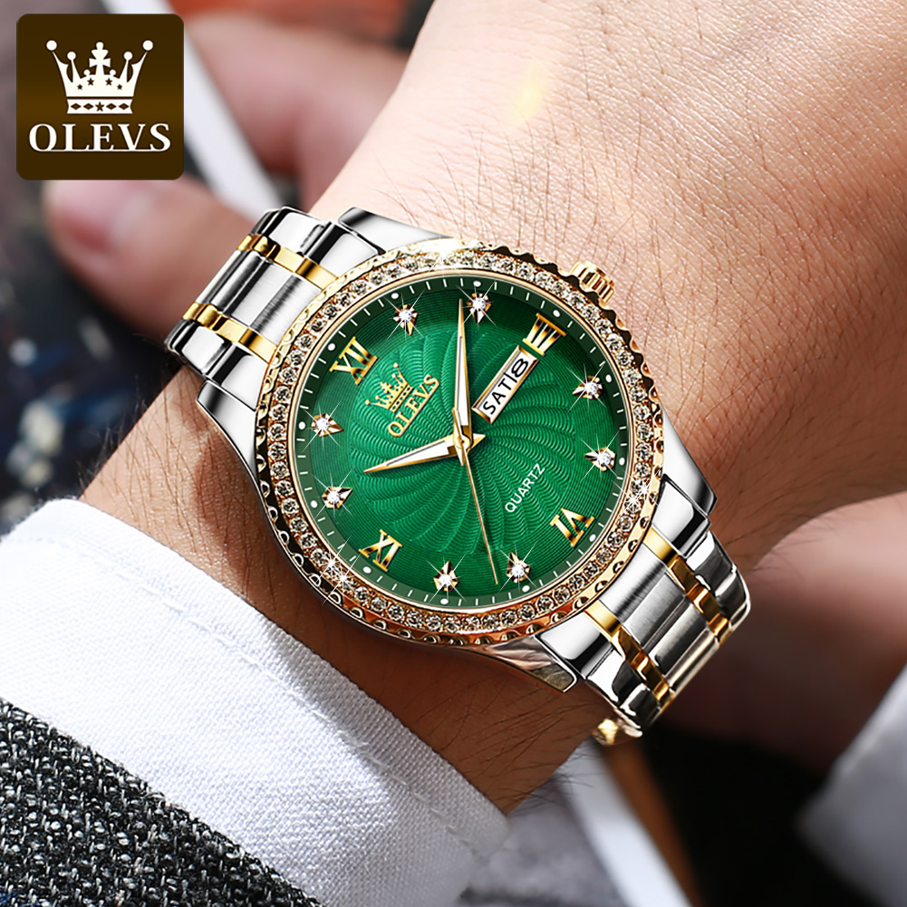 Reloj de Cuarzo de Lujo OLEVS  - Luxury Watch Mockup reseña y precio