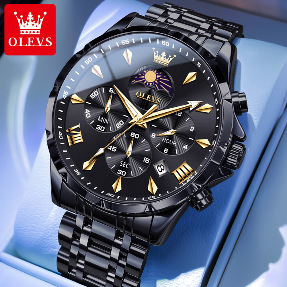 Reloj de Pulsera OLEVS 3653 co - Luxury Watch Mockup reseña y precio