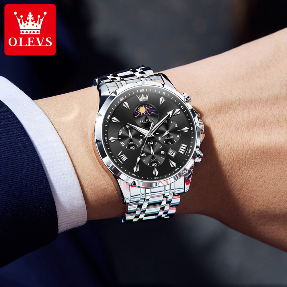 Reloj de Pulsera OLEVS 3653 co - Luxury Watch Mockup reseña y precio