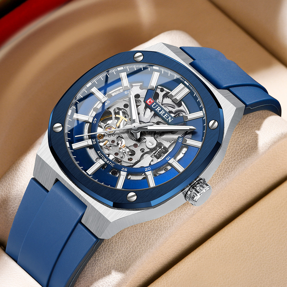 2025 CURREN nuevo reloj mecáni - Luxury Watch Apple reseña y precio
