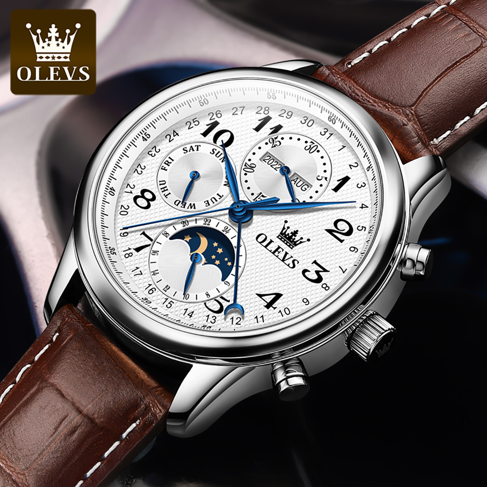Relojes OLEVS 6667 con Fase Lu - Minute Repeater Watch reseña y precio