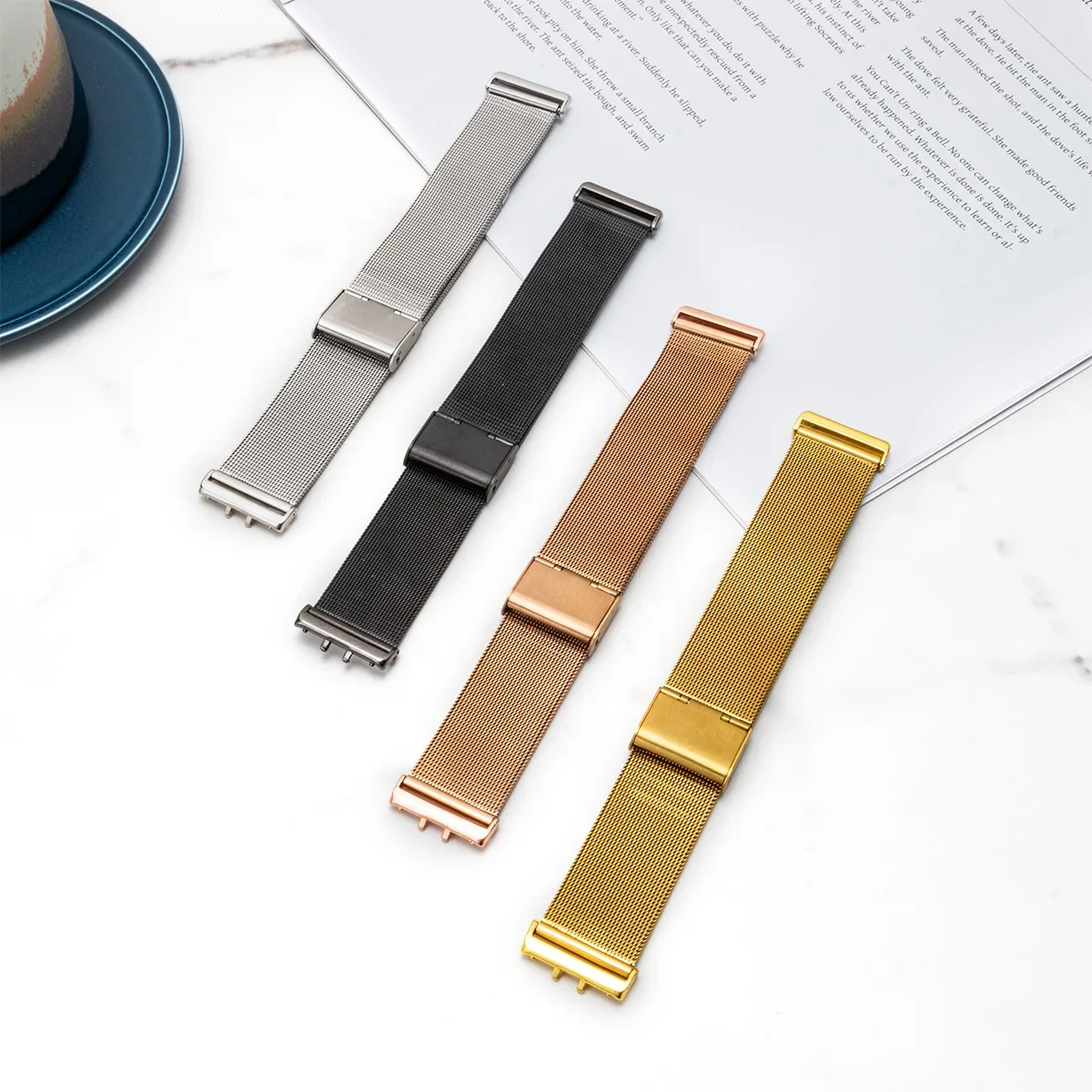 Correa de acero inoxidable par - Luxury Watch Galaxy reseña y precio