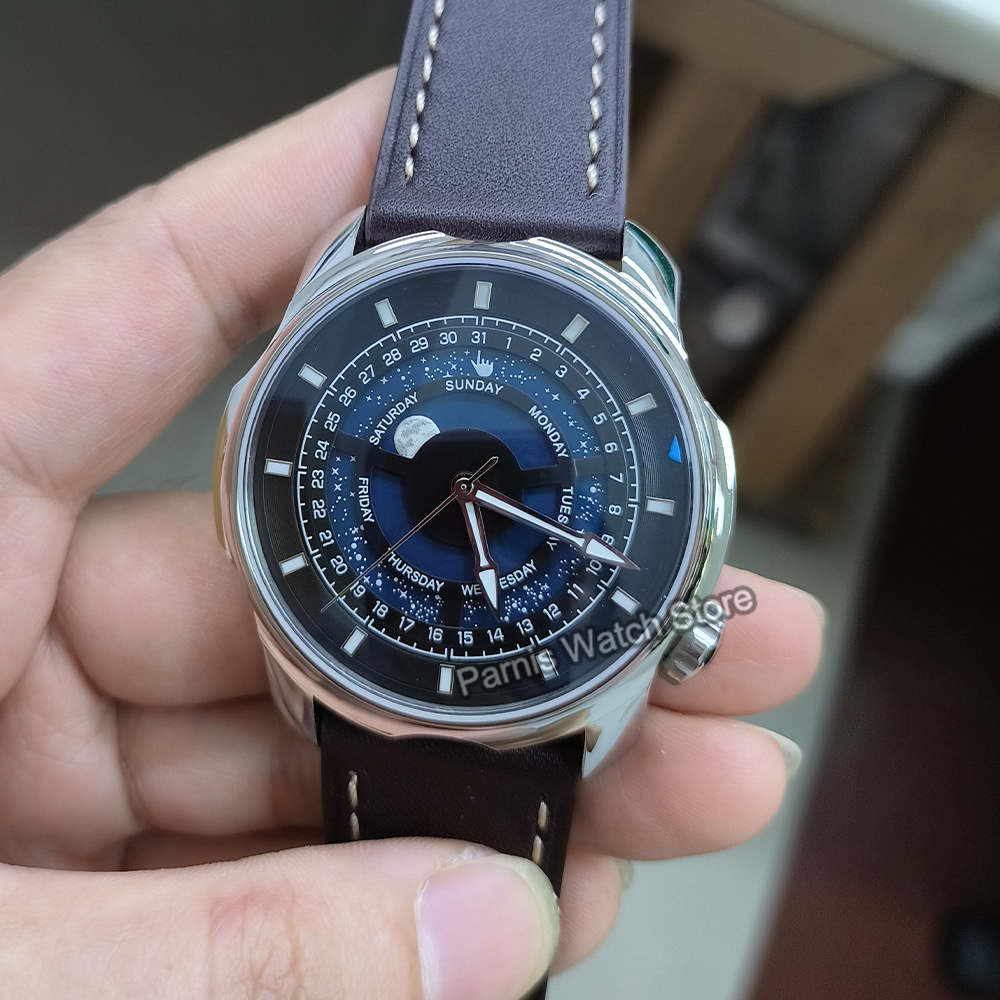 Reloj automático de acero inox - Guilloché Dial Watch reseña y precio