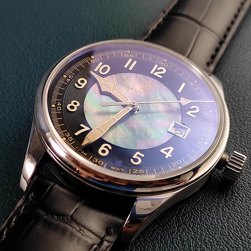 Reloj de Piloto Mecánico Autom - Guilloché Dial Watch reseña y precio