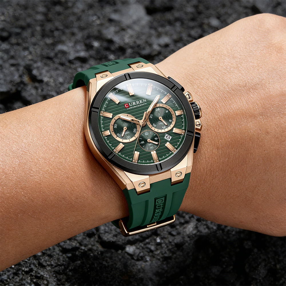 Reloj cronógrafo CURREN de luj - Luxury Watch Apple reseña y precio