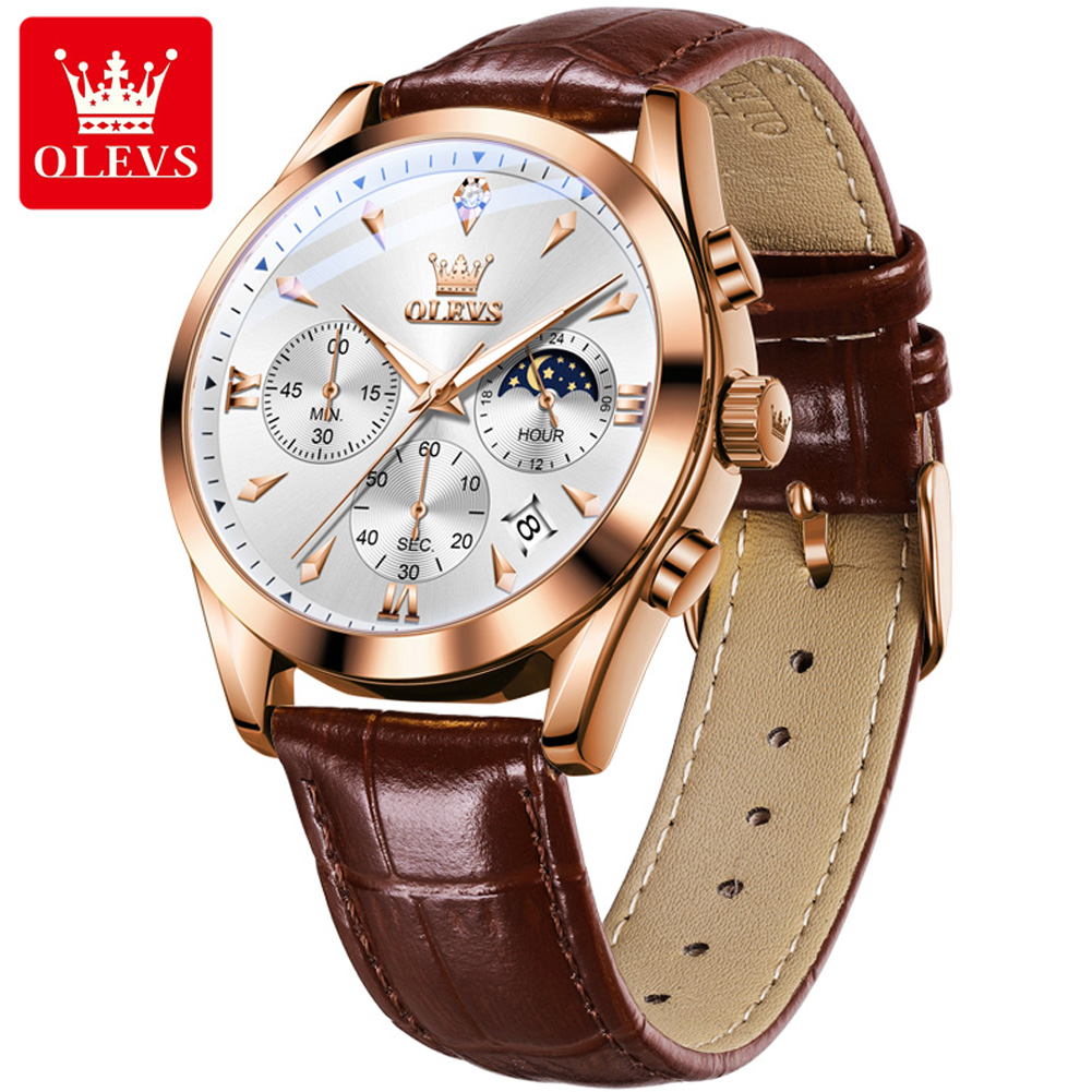 OLEVS nuevo reloj de cuarzo de - Luxury Watch Mockup reseña y precio