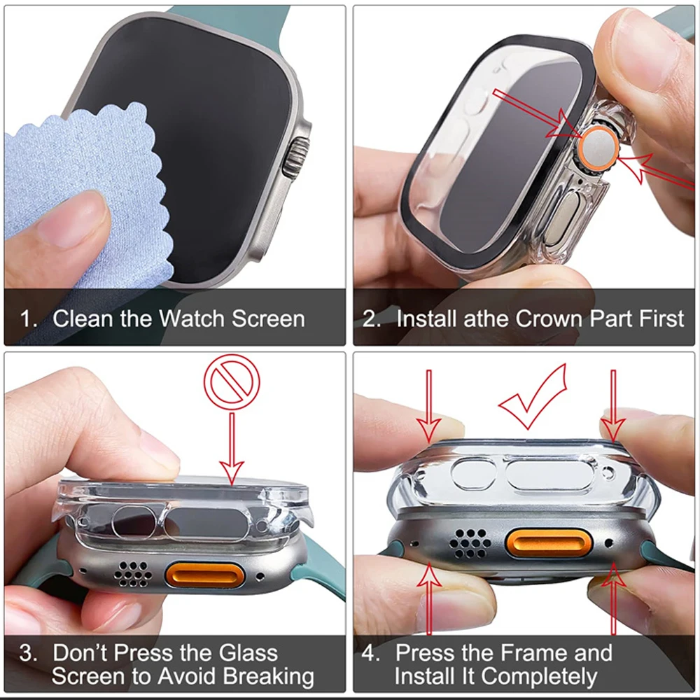 Vidrio + funda para Apple Watc - Luxury Watch Apple reseña y precio