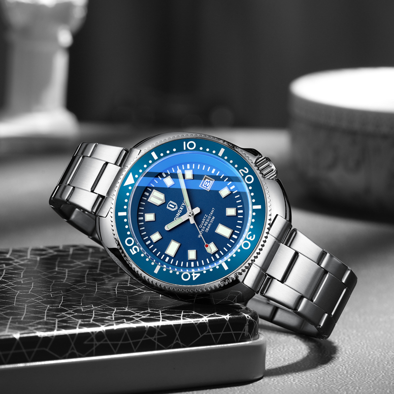 Marca QINGXIYA, reloj de cuarz - Luxury Watch Mockup reseña y precio